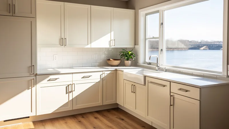 Cabinet painting and refinishing project in East Peoria, IL